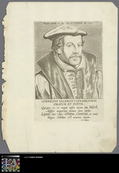 Portrait of humanist Cornelius Valerius