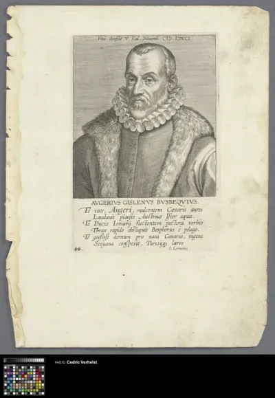 Portrait of humanistOgier Ghislain de Busbecq