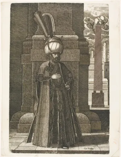 Portrait of Ismail, Ambassador of the Persian Shah Tahmasp I, Standing