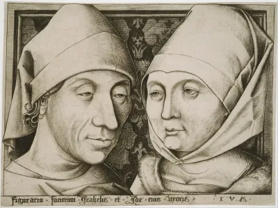 Portrait of Israhel van Meckenem and his wife Ida
