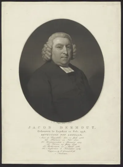 Portrait of Jacob Dermout, teacher