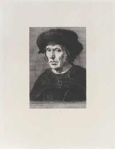 Portrait of Jacob van Veen, after Maarten van Heemskerck, from "Etchings of Pictures in the Metropolitan Museum New York"