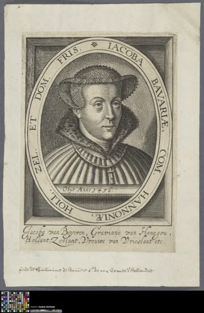 Portrait of Jacqueline, Countess of Hainaut , Holland en Zeeland