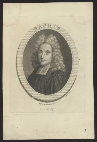 Portrait of Jacques Saurin, minister at The Hague