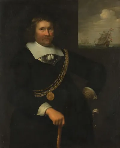 Portrait of Jan Cornelisz Meppel, Lieutenant-Admiral of Holland and West-Friesland
