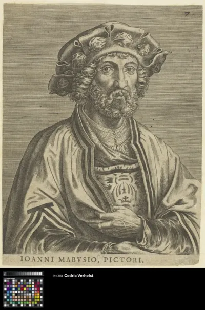 Portrait of Jan Gossaert (Ioanni Mabvsio, Pictori)