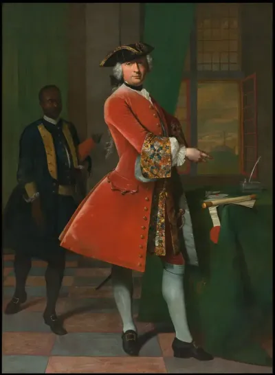 Portrait of Jan Pranger and an Enslaved Servant