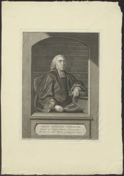 Portrait of Jean Scipion Vernede, Walloon minister in Amsterdam
