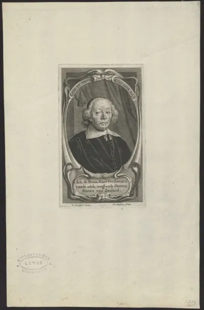 Portrait of Johan de Brune, Raedpensionaris van Zeeland