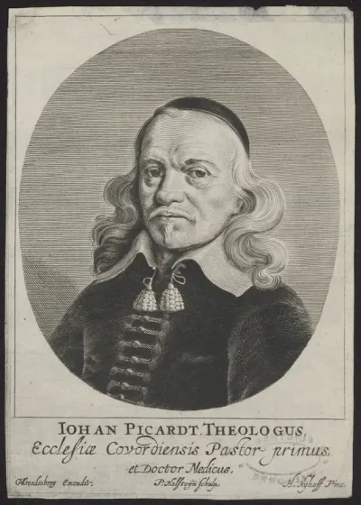 Portrait of Johan Picardt, Theologian