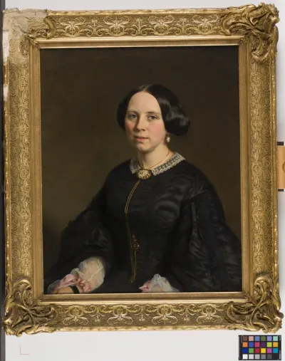 Portrait of Johanna Constantia Vreede (1829-1897), vrouw van  Prof. mr. Otto van Rees (1825-1868)