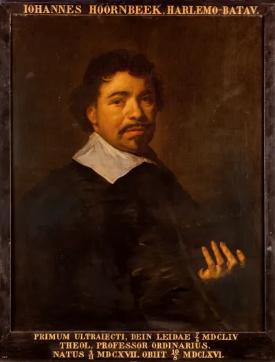Portrait of Johannes Hoornbeek, teacher in Leiden