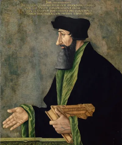 Portrait of Johannes Oecolampadius