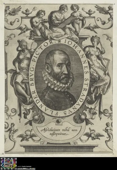Portrait of Johannes Stradanus, Flemish artist
