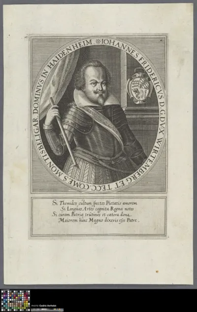 Portrait of John Frederick, Duke of Württemberg