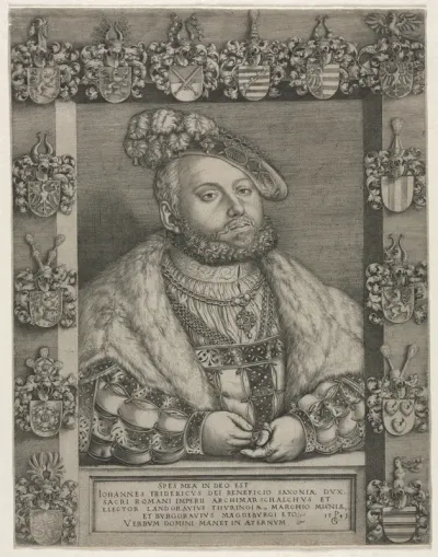 Portrait of John Frederick I, "The Magnanimous," Elector of Saxony