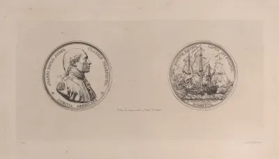 Portrait of John Paul Jones, after medal by Dupré