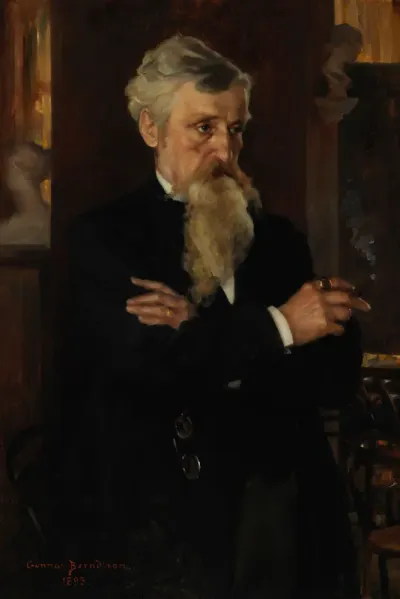 Portrait of Journalist August Schauman
