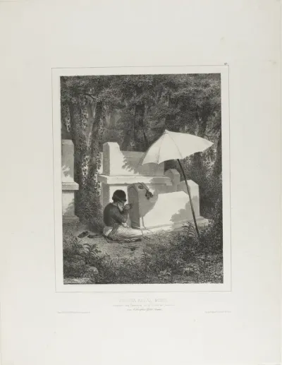 Portrait of Juguda Kazaz, Misiz, at Work as a Tomb Sculptor in the Josaphat Valley, Near Tchioufout-Galeh, Crimea