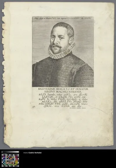 Portrait of jurist Balthasar Ayala