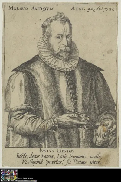 Portrait of Justus Lipsius, Flemish humanist