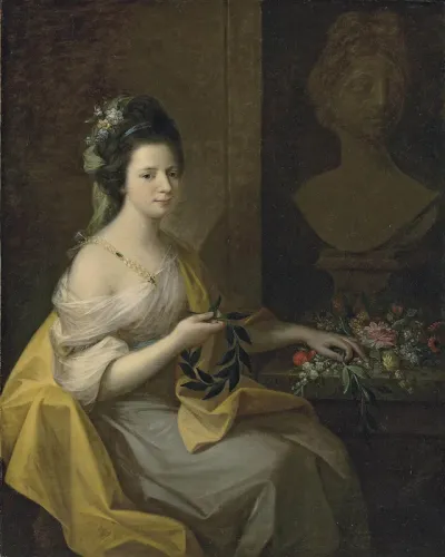 Portrait of lady, believed to be Elizabeth Muncaster, née Dale