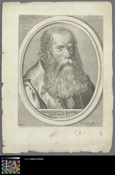 Portrait of literary scholar Franciscus Raphelenius