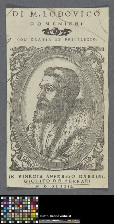 Portrait of Lodovico Domenichi, Italian translator