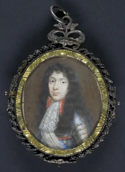 Portrait of Louis XIV in armor