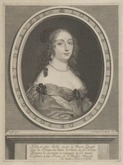 Portrait of Louise Marie, Queen of Poland and Sweden