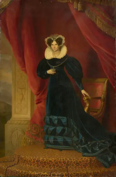 Portrait of Luise Wilhelmine of Prussia, queen of the Netherlands, wife of William I