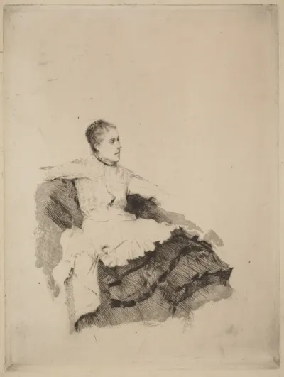 Portrait of Madame de Nittis ("Attenzione")