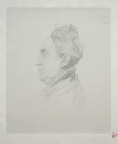 Portrait of Madame Kemp in Profile (2nd Plate)