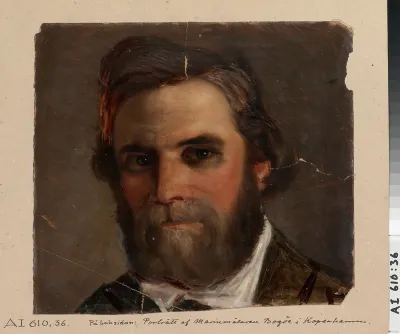 Portrait of Marine Painter Bogöe from Copenhagen