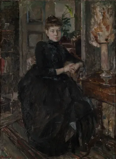 Portrait of Mary Slöör, the artist's fiancée
