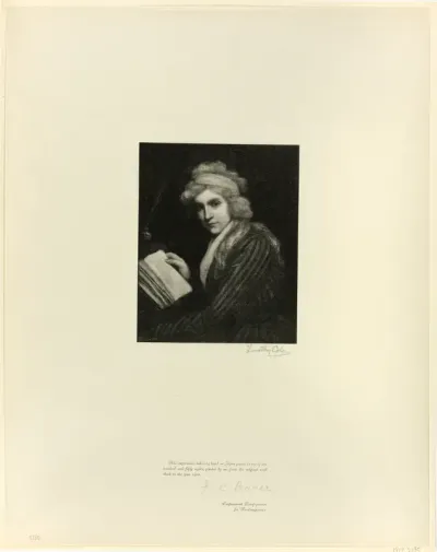 Portrait of Mary Wollstonecraft, from Old English Masters