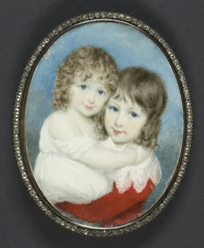 Portrait of Master Andrew and Miss Harriet Thompson
