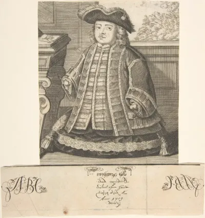 Portrait of Matthias Buchinger (1674-1739)