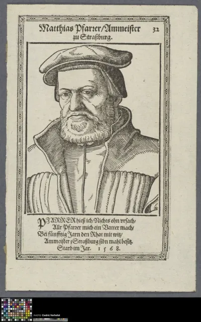 Portrait of Matthias Pfarrer, guild master