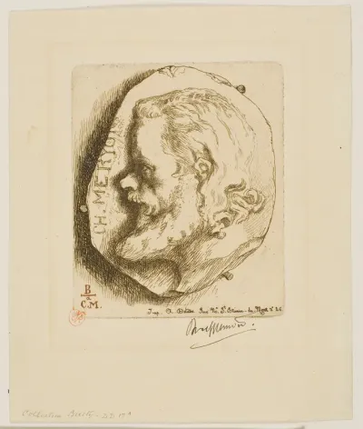 Portrait of Meryon in Profile