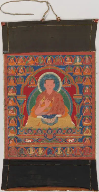 Portrait of Munchen Sangye Rinchen, the Eighth Abbot of Ngor Monastery