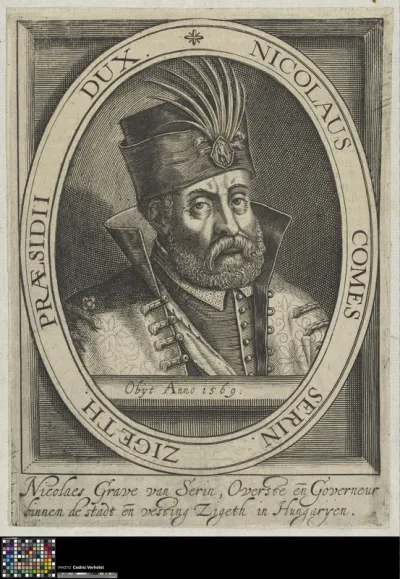 Portrait of Nikola IV Zrinski, Croatian nobleman and general
