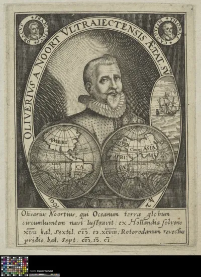 Portrait of Olivier van Noort, Dutch merchant captain