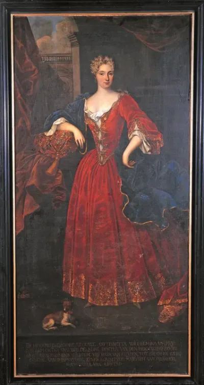 Portrait of Ottonette Wilhelmine des H.R. Rijksbaronesvon Heiden (1696-1738)