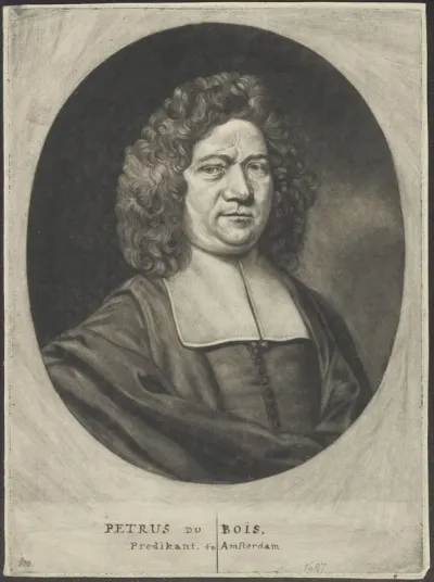 Portrait of P. du Bois, minister at Amsterdam