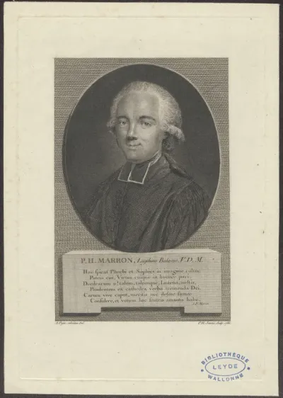 Portrait of P.H. Marron minister at Leiden