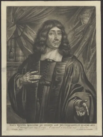 Portrait of Paul Dusoul, minister in Leiden