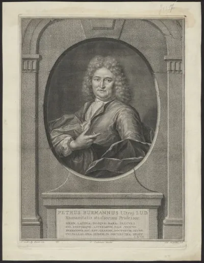 Portrait of Petrus Burmannus, Professor of Humanities