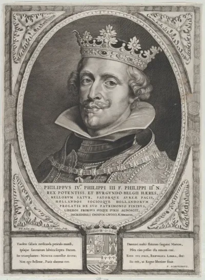 Portrait of Philip IV, King of Spain, from 'Counts and Countesses of Holland, Zeeland, and West-Frisia'