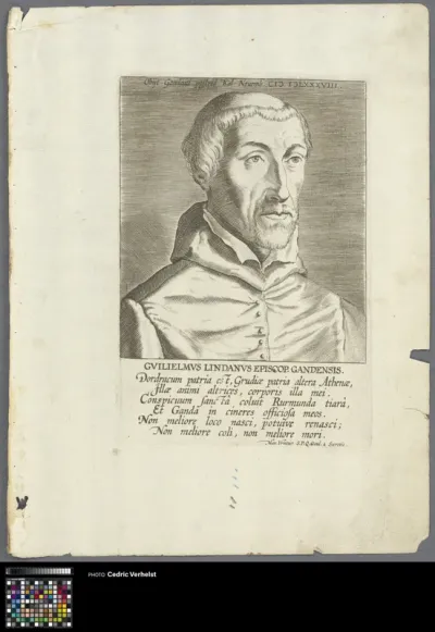 Portrait of philologist and theologian Willem van der Linden